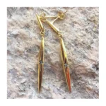 gümüş kutup yıldızı north star çubuk küpe