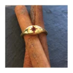 925 ayar gümüş kutup yıldızı north star yüzük el yapımı mineli