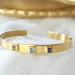 renkli kare taşlı bileklik modelleri 925 ayar gümüş moda el yapımı satın al altın kaplama