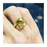 Çift kol balon yüzük modern 925 ayar gümüş