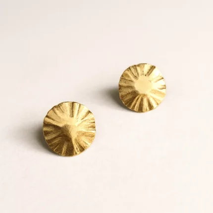 Güneş Küpe 925 Ayar Gümüş Küpe