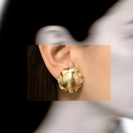 Vals Küpe El Yapımı Gümüş