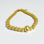 Balloon Baby Çizgili İri Top Süzme Bold Kolye Modelleri 925 Ayar Gümüş El Yapımı Sipariş