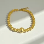 Balloon Baby Çizgili İri Top Süzme Bold Kolye Modelleri 925 Ayar Gümüş El Yapımı Kişiye Özel Tasarım