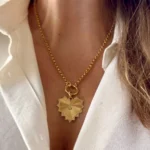 925 Ayar Gümüş Kişiselleştirilebilir Işın Kalp Kolye