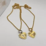 Harf Detaylı Işın Kalp Kolye, Kişiye Özel Gümüş Tasarım