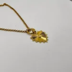 Kişiselleştirilebilir Işın Kalp Kolye, İsim Detaylı 925 Ayar Gümüş Tasarım