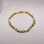 Taşlı Mixed Halka Zincir El Yapımı 925 Gümüş Modern Tasarım