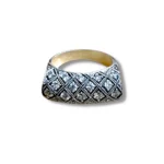 Kafes Desen Bombe Yüzük - Görsel 3